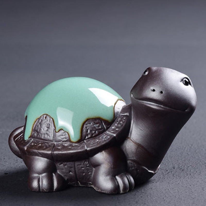 JIA-GUI LUO keramikas purpursarkanā māla tējas mājdzīvnieku tējas dekorēšana keramikas mūku komplekts māla tējas mājdzīvnieks N027