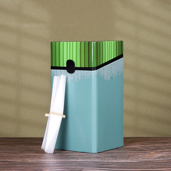 Опаковка от празна метална кутия, запечатана квадратна тенекиена кутия с мида, 250 г Контейнер за съхранение на зелен чай и черен чай