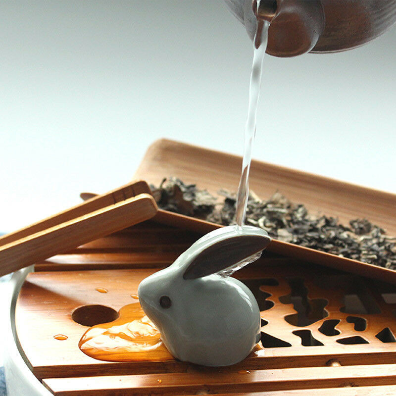 Pāris trušu tējas mājdzīvnieki Smalks galda dekors Mājai jauks mazs dekors purpursarkana māla ledus plaisas glazēta tējas trauka aksesuārs