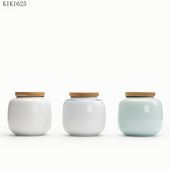 Creative Keramikinė arbata Caddy Nešiojama Mini laikymo dėžė Buitinė saldainių arbatos dozavimo skardinė Virtuvės reikmenys Porcelianas