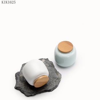 Creative Ceramic Tea Caddy Φορητό μίνι κουτί αποθήκευσης Δοχείο οικιακής χρήσης καραμέλα Δοχεία διανομής τσαγιού Κουζινικά σκεύη Πορσελάνη