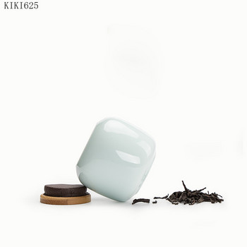 Творчески керамичен чай Caddy Преносима мини кутия за съхранение Контейнер Домакински бонбони Кутии за разпределяне на чай Кухненски прибори Порцелан