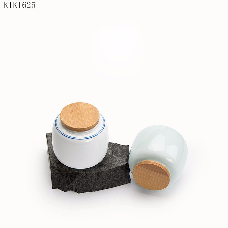 Creative Keramikinė arbata Caddy Nešiojama Mini laikymo dėžė Buitinė saldainių arbatos dozavimo skardinė Virtuvės reikmenys Porcelianas