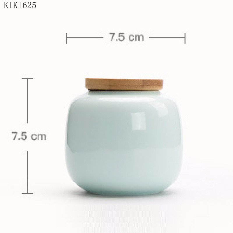Creative Keramikinė arbata Caddy Nešiojama Mini laikymo dėžė Buitinė saldainių arbatos dozavimo skardinė Virtuvės reikmenys Porcelianas