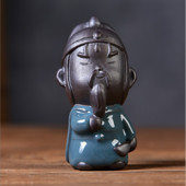 Tējas mājdzīvnieku dekorācijas var paaugstināt purpursarkano smilšu rakstāmgaldu Dzīvojamā istaba Zen mazais mūks tējas ceremonijas aksesuāri Boutique dāvanas