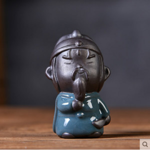 Tējas mājdzīvnieku dekorācijas var paaugstināt purpursarkano smilšu rakstāmgaldu Dzīvojamā istaba Zen mazais mūks tējas ceremonijas aksesuāri Boutique dāvanas