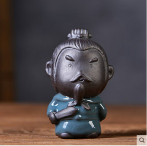 Tējas mājdzīvnieku dekorācijas var paaugstināt purpursarkano smilšu rakstāmgaldu Dzīvojamā istaba Zen mazais mūks tējas ceremonijas aksesuāri Boutique dāvanas