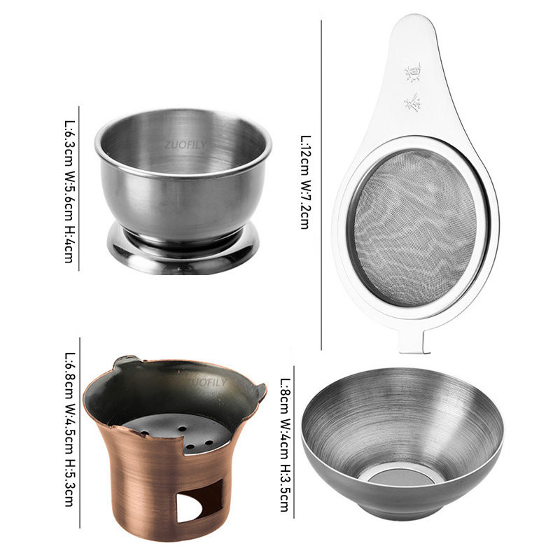 Nerūsējošā tērauda tējas smidzinātājs Tīkla sietiņš Creative Kungfu tējas piederumi Plīts Mājsaimniecības tējas garšaugu kafijas filtru difuzora komplekts