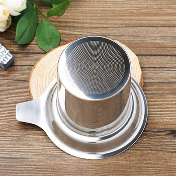 Мрежеста запарка за чай Цедка за чай за многократна употреба Чайник от неръждаема стомана Филтър за подправки от чаени листа Съдове за напитки Кухненски аксесоари