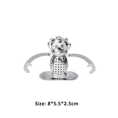 Мрежеста запарка за чай Цедка за чай за многократна употреба Чайник от неръждаема стомана Филтър за подправки от чаени листа Съдове за напитки Кухненски аксесоари