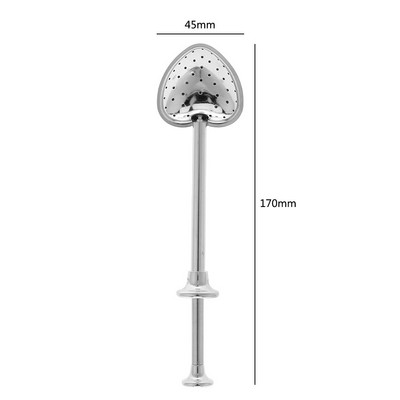 Мрежеста запарка за чай Цедка за чай за многократна употреба Чайник от неръждаема стомана Филтър за подправки от чаени листа Съдове за напитки Кухненски аксесоари