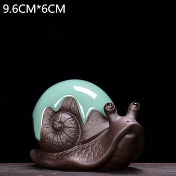 JIA-GUI LUO Purple Clay Snails Turtle Cicada Brave Troops Σετ τσαγιού Tea Pet Decorations Tea Ceremony Snails N014