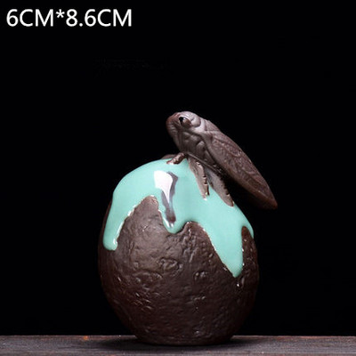 JIA-GUI LUO Purpura māla gliemeži Bruņurupucis Cikāde Drosmīgie Karaspēki Tējas Komplekts Tēja Mājdzīvnieku rotājumi Tējas ceremonija Gliemeži N014