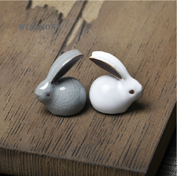 1 KOMPLEKTS!WIZAMONY Ķīniešu tēja Pet Ru ceplis Ge ceplis Divu veidu tējas piederumi Augstākās kvalitātes tējas komplekts Kungfu tēja Lovely Rabbits