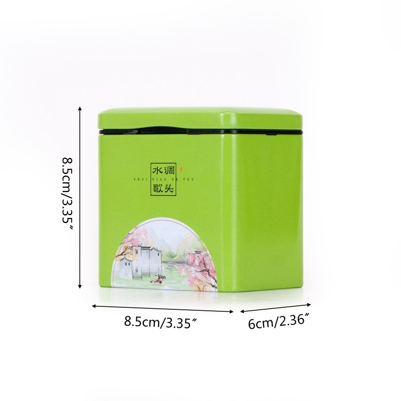 Тенекиени кутии за чай Кутия за съхранение на буркан за чай Малки буркани за съхранение на кафе и чай Запечатани насипни кутии за чай Опаковъчна кутия в японски стил