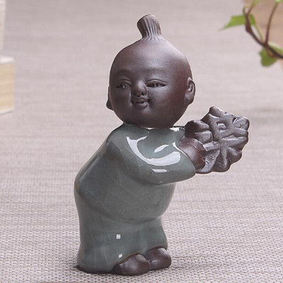 Ceai Kungfu din lut mov Creativ Figurine pentru copii pentru animale de companie Artizanat din ceramică Accesorii pentru ceaiuri de bucătărie Decor pentru casa de ceai Cadou pentru prieten