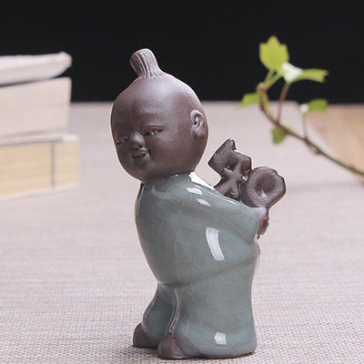 Ceai Kungfu din lut mov Creativ Figurine pentru copii pentru animale de companie Artizanat din ceramică Accesorii pentru ceaiuri de bucătărie Decor pentru casa de ceai Cadou pentru prieten