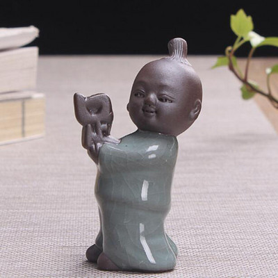 Ceai Kungfu din lut mov Creativ Figurine pentru copii pentru animale de companie Artizanat din ceramică Accesorii pentru ceaiuri de bucătărie Decor pentru casa de ceai Cadou pentru prieten
