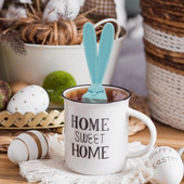Hőálló Tea Infuser Nyuszi alakú Biztonsági Teafilter Teaszűrő Teáskanna tasakhoz Gyógynövényes Fűszer Infuser Konyhai Rúd Teaszűrő