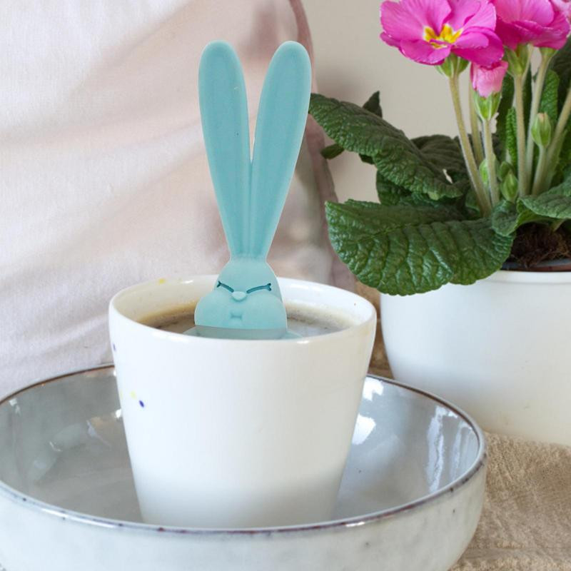 Karstumizturīgs tējas infuzētājs Zaķa formas drošības tējas maisiņš Tējas sietiņš tējas kannas maisiņam Augu garšvielu infuser virtuves bāra tējas filtrs