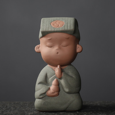 1GB ķīniešu roku darbs purpursarkanā māla tēja mājdzīvnieks jauka figūriņa, rotājumi Boutique tējas servīzes dekorācijas piederumi galddatora amatniecība