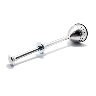 Tējas sietiņš Tējas bumbiņu infūzijas filtrs Nerūsējošā tērauda tējas sūcēja sietiņš Atkārtoti lietojams izvelkams tējas noplūdes tējas pagatavošanas piederumi