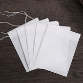 100gab Vienreizlietojamie tējas maisiņi Papīra maisiņi Savelkamie maisiņi Tējas Piederumi Garšvielu filtrs Te Paciņas Virtuves piederumi Filtrpapīra maisiņi