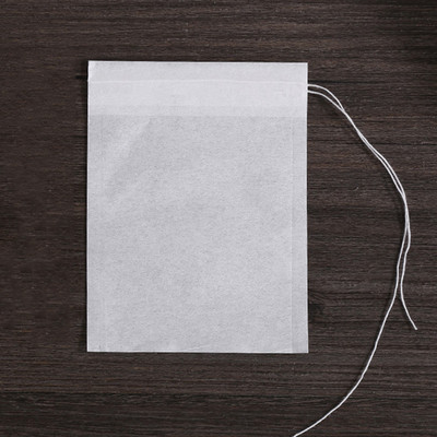 100gab Vienreizlietojamie tējas maisiņi Papīra maisiņi Savelkamie maisiņi Tējas Piederumi Garšvielu filtrs Te Paciņas Virtuves piederumi Filtrpapīra maisiņi