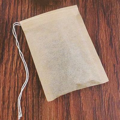 100gab Vienreizlietojamie tējas maisiņi Papīra maisiņi Savelkamie maisiņi Tējas Piederumi Garšvielu filtrs Te Paciņas Virtuves piederumi Filtrpapīra maisiņi