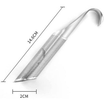 Tea Infuser Rozsdamentes acél rúd Pipe Tea Meredek Szűrő Hálós teafőző ömlesztett tealevél fűszernövények Fűszer egycsészék sörbögrékhez