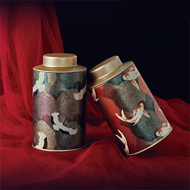 Винтидж кутия за опаковки за чай Мини празни консервни кутии за чай Кръгли контейнери от тенекия