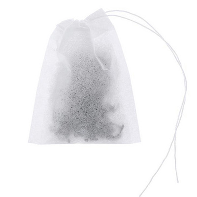 100 бр. Мултифункционални торбички за чай Cook Herb Spice Tools Кафе торбички Medicine Bags Нетъкан уплътнителен филтър торбичка с шнур