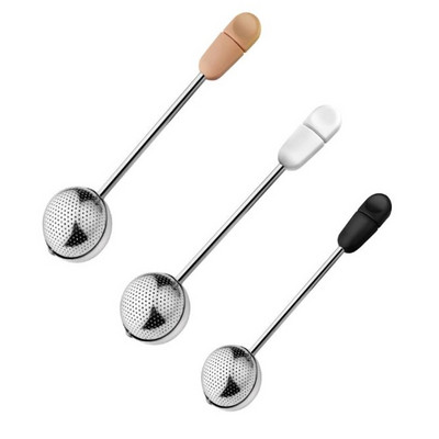 Filtru portabil pentru ceai cu plasă fină, rotație de 360 de grade, 1 buc. Infuzor de ceai din oțel inoxidabil Filtru cu bile multifuncționale pentru bucătărie