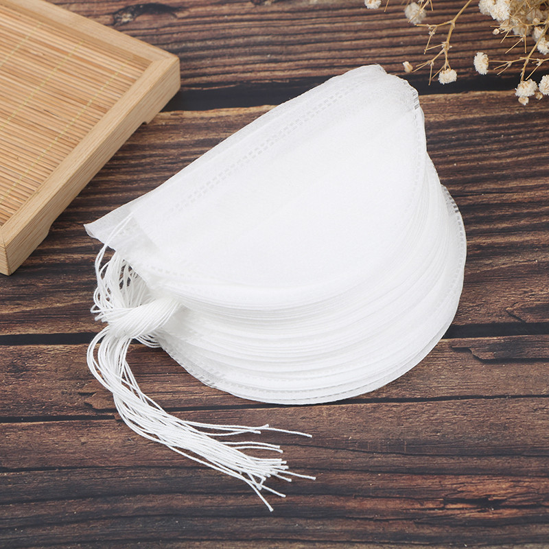 50 bucăți/pachet de plicuri de ceai nețesute cu șnur în formă de barcă Pliculețe de ceai de unică folosință pentru prepararea supei și a marinadei pentru gătit plicuri de ceai