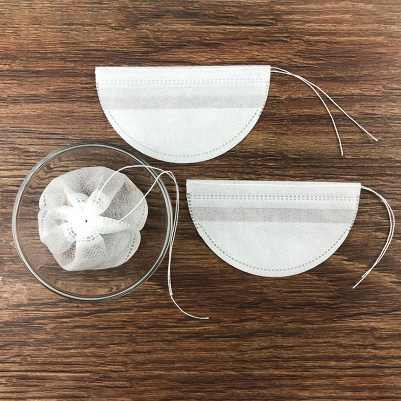 50 bucăți/pachet de plicuri de ceai nețesute cu șnur în formă de barcă Pliculețe de ceai de unică folosință pentru prepararea supei și a marinadei pentru gătit plicuri de ceai