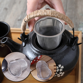 Мрежест инфузер от неръждаема стомана за многократна употреба Цедка за чай Чайник Насипни чаени листа Подправка Филтър за чай Съдове за напитки Кухненски аксесоари 5 размера