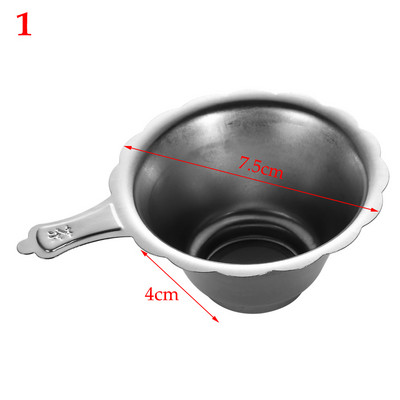 Tējas sietiņš Tējas filtri ar rokturi Atkārtoti lietojams nerūsējošā tērauda sieta caurduris Praktisks tējas kafijas garšvielu uzlietas dāvana zelta sudrabs