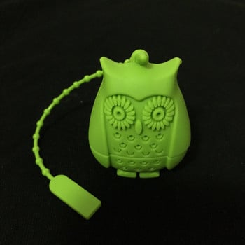 2016 Горещи разпродажби Owl Tea Bags Цедки Силиконов филтър за чаена лъжичка Infuser Силикагелна филтрация Филтър за силиконов насипен чай Infuser Filt