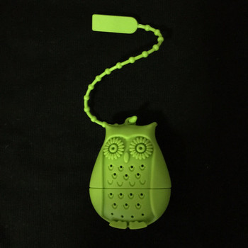 2016 Горещи разпродажби Owl Tea Bags Цедки Силиконов филтър за чаена лъжичка Infuser Силикагелна филтрация Филтър за силиконов насипен чай Infuser Filt