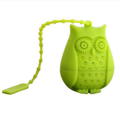 2016 Hot Sale Bagoly teászsákok Szűrők Szilikon teáskanál Filter Infúziós Szilikagél Szűrés Szilikon Laza levelű Tea Infuser Filt