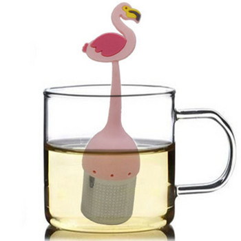 Flamingo Tea Strainer Pineapple Kiwi Tea-packs Silicone Herbal Infuser Drinking Supplies Filter Diffuser Teaware Home Drinkware