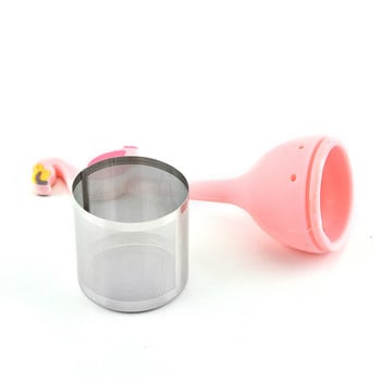 Flamingo Tea Strainer Pineapple Kiwi Tea-packs Silicone Herbal Infuser Drinking Supplies Filter Diffuser Teaware Home Drinkware