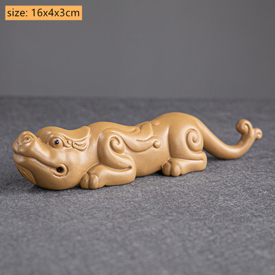 Tradition Purple Clay Pixiu Ornament Mic Ceai Norocos Masa de Ceai pentru Animale de companie Accesorii Creative Set de Ceai Artizanat Decor de birou
