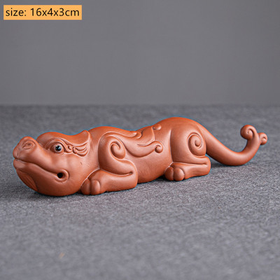 Tradition Purple Clay Pixiu Ornament Mic Ceai Norocos Masa de Ceai pentru Animale de companie Accesorii Creative Set de Ceai Artizanat Decor de birou