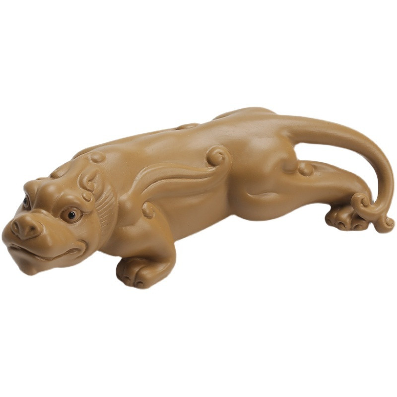 Tradition Purple Clay Pixiu Ornament Mic Ceai Norocos Masa de Ceai pentru Animale de companie Accesorii Creative Set de Ceai Artizanat Decor de birou