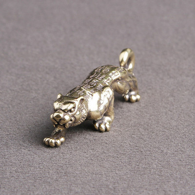 Gryno kiniško vario rankų darbo gyvūnų namų papuošalas Tigro skulptūra Kūrybiška arbata Naminių gyvūnėlių stalo dekoravimas Amatai arbatos rinkinio reikmenys