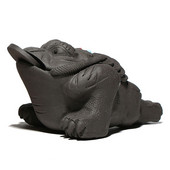 Tējas rotaļu paplāte Kungfu tējas aksesuāri Labvēlīgs vainags Krupju tēja Mājdzīvnieks Violets Māls Mākslas Dekoratīvie ornamenti