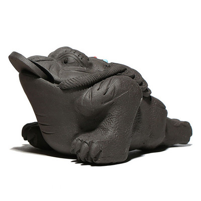 Tējas rotaļu paplāte Kungfu tējas aksesuāri Labvēlīgs vainags Krupju tēja Mājdzīvnieks Violets Māls Mākslas Dekoratīvie ornamenti