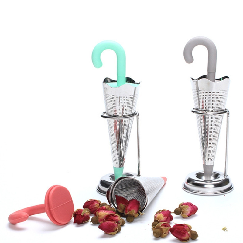 Το πιο πρόσφατο φίλτρο φίλτρου μπαχαρικών από σιλικόνη από ανοξείδωτο ατσάλι σε σχήμα ομπρέλας