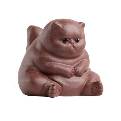 Recruit Wealth Cat Tea Kisállat cserepes tea figura Agyaggal díszített vízforraló Háziállatok Dekorációs teaszertartási készlet Kisállat kerámia teáskészlet